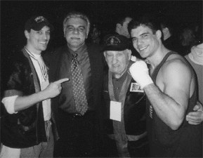 Nick, John’s Dad, Sharkey,and John